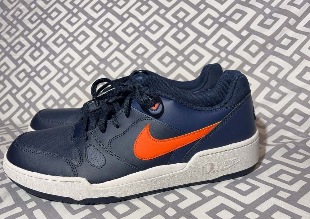 Nike Court Borough Low 2 Men's Size 14 Sneakers Navy Blue Orange